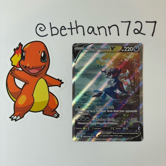 Hisuian Samurott V GG51/GG70 Pokémon Card - Crown Zenith - NM - Picture 2 of 5